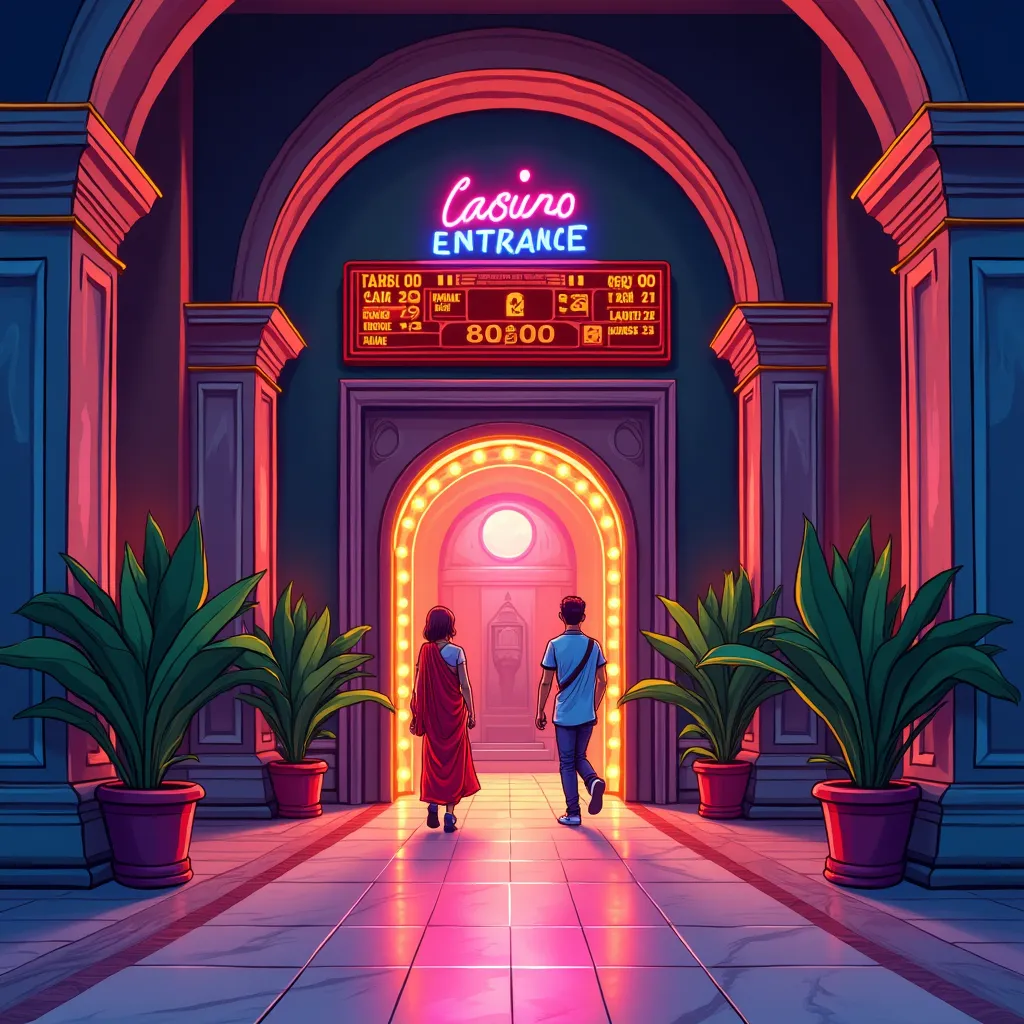 Betclic hero background with neon casino theme